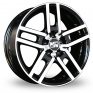 18 Inch MSW (by OZ) 12 Black Polished Alloy Wheels