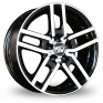 20 Inch MSW (by OZ) 12 Black Polished Alloy Wheels