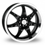 17 Inch Wolfrace Octane Black Polished Alloy Wheels