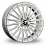 18 Inch OZ Racing 35th Anniversary White Polished Alloy Wheels