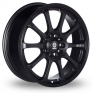 15 Inch Sparco Drift Black Alloy Wheels