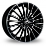 18 Inch OZ Racing 35th Anniversary Black Polished Alloy Wheels