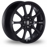 16 Inch Sparco Drift Black Alloy Wheels