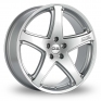 18 Inch OZ Racing Canyon ST Silver Alloy Wheels