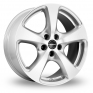 15 Inch Borbet CC Silver Alloy Wheels