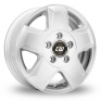 16 Inch Borbet CG Silver Alloy Wheels