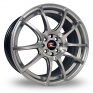 17 Inch Kei Racing Evo Hyper Silver Alloy Wheels