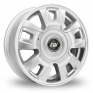 16 Inch Borbet CWC Silver Alloy Wheels