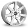 18 Inch Borbet CWE Silver Alloy Wheels