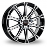 19 Inch Borbet CW1 Black Polished Alloy Wheels