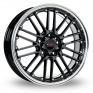17 Inch Borbet CW2 Black Alloy Wheels