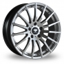 18 Inch Diamond Spyder Hyper Silver Alloy Wheels