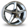 17 Inch DeCorsa C018 Hyper Silver Chrome Alloy Wheels