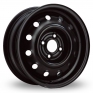 5.5x14 Steel Wheels 6355 Black Alloy Wheels