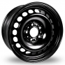 6x15 Steel Wheels 7760 Black Alloy Wheels