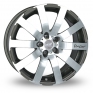 19 Inch Zito 10104 Gun Metal Polished Alloy Wheels