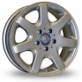 16 Inch Original Mercedes CLK 7 Spoke Hyper Silver Alloy Wheels