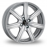 15 Inch Wolfrace Davos Silver Alloy Wheels