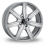16 Inch Wolfrace Davos Silver Alloy Wheels