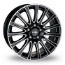 19 Inch Rial Ravenna Black Polished Alloy Wheels