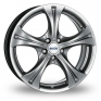 15 Inch Alutec Storm Shadow Chrome Alloy Wheels