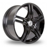 17 Inch BK Racing 503 Black Alloy Wheels