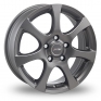 14 Inch Autec Zenit Grey Alloy Wheels