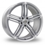 19 Inch Riva RSX Hyper Silver Alloy Wheels