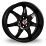 17 Inch Wolfrace Asia-Tec High Octane Black Alloy Wheels