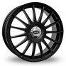 17 Inch Team Dynamics Monza R Black Alloy Wheels