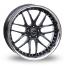 21 Inch Breyton Race GTR 5x120  Black Alloy Wheels