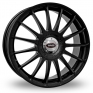 18 Inch Team Dynamics Monza R Black Alloy Wheels