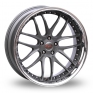22 Inch Breyton Race GTS-R 5x120  Gun Metal Alloy Wheels