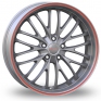 20 Inch Breyton Race CS Gun Metal Red Alloy Wheels