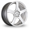 18 Inch BK Racing 166 Hyper Black Alloy Wheels