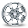 18 Inch Alutec Dynamite 6 EU Silver Alloy Wheels