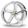 18 Inch Dotz Hanzo White Polished Alloy Wheels