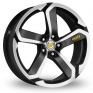 19 Inch Dotz Hanzo 5x120  Black Polished Alloy Wheels