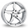 17 Inch Dotz Touge Chrome Alloy Wheels