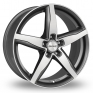 17 Inch Dezent RF Anthracite Polished Alloy Wheels