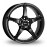 17 Inch Borbet FS Matt Black Alloy Wheels