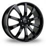 20 Inch Riva SUV Black Polished Alloy Wheels