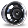 15 Inch Wolfrace Slot Mag Black Alloy Wheels