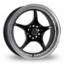 17 Inch Wolfrace Olympic Black Polished Alloy Wheels