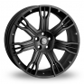 22 Inch Hawke Saker II Black Alloy Wheels