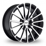 15 Inch TSW Asan Black Polished Alloy Wheels