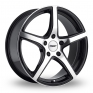 18 Inch TSW Bilbao Black Polished Alloy Wheels