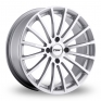 17 Inch TSW Mallory Silver Alloy Wheels