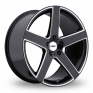 18 Inch TSW Rivage Black Polished Alloy Wheels