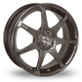 17 Inch BK Racing 238 Hyper Black Alloy Wheels